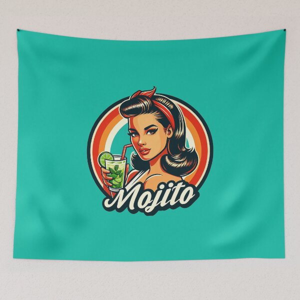 Artikelvorschau, Retro Beverage - Mojito entworfen und verkauft von MugshotsAndMore.