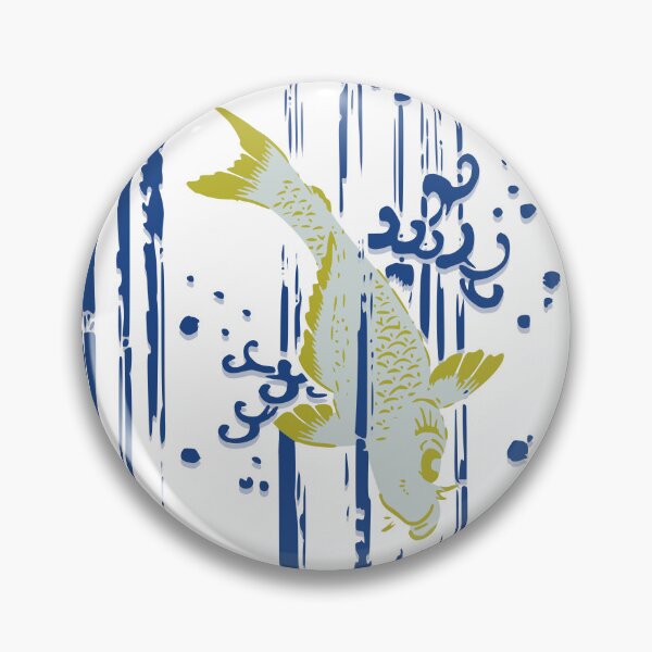 Item preview, three koi fish underwater - Japanese design designed and sold by Japan Design Prints.