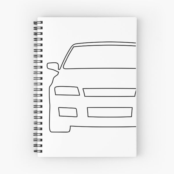 Item preview, Fiat Stilo simple black lined art designed and sold by EdimDesign.