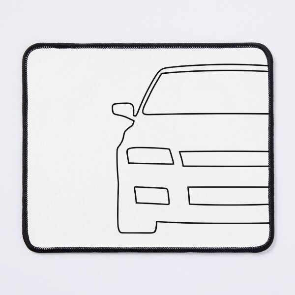 Item preview, Fiat Stilo simple black lined art designed and sold by EdimDesign.