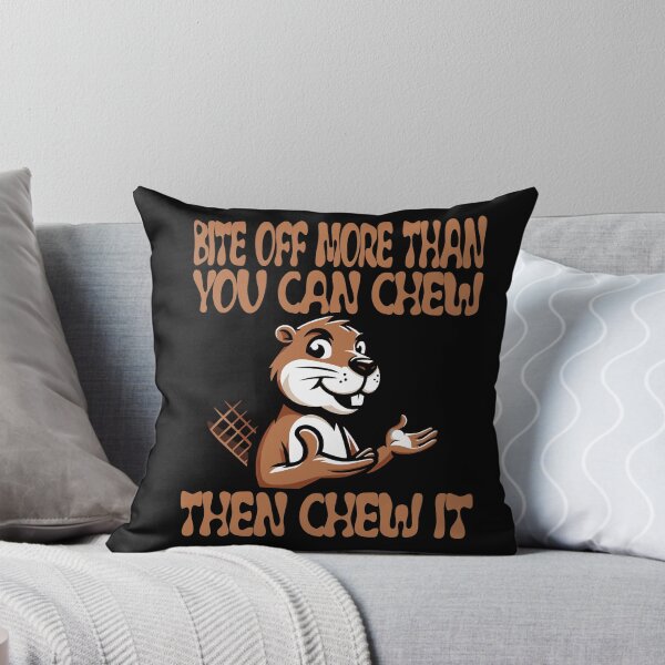 Item preview, Bite Off More: Motivational Beaver Design designed and sold by Hananiah Merch.
