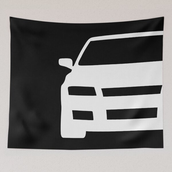 Item preview, Fiat Stilo white silhouette square designed and sold by EdimDesign.