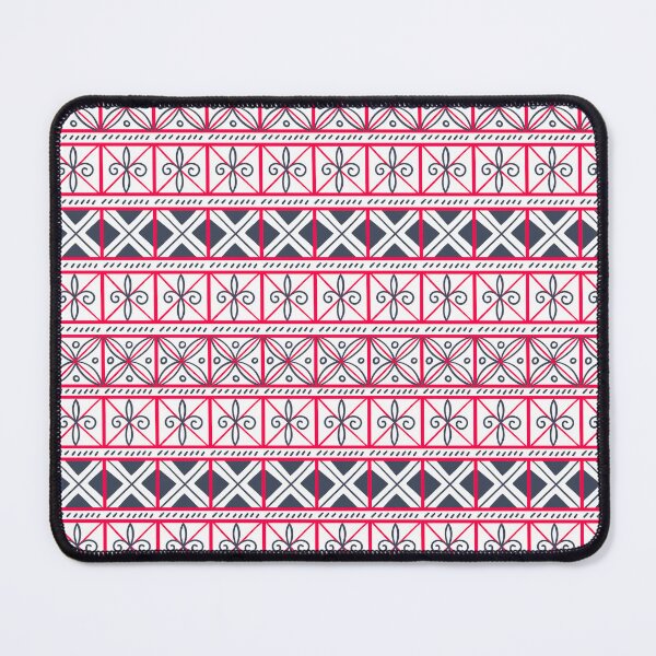 Item preview, Geometric folklore squares on motifs of Mezen painting. Sacred geometry of Slavs Red black white colors designed and sold by Olga Matskevich.