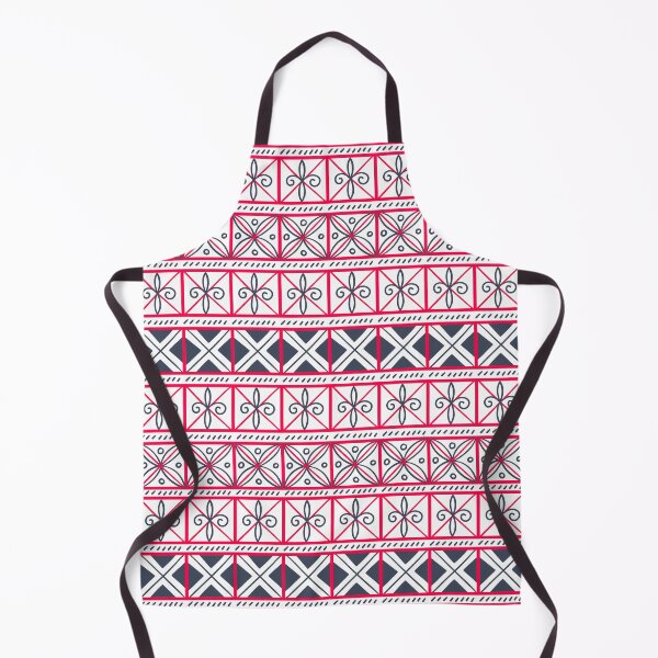 Item preview, Geometric folklore squares on motifs of Mezen painting. Sacred geometry of Slavs Red black white colors designed and sold by Olga Matskevich.