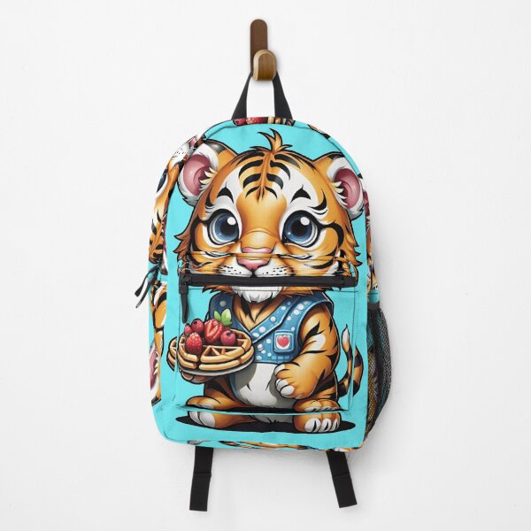 Item preview, baby tiger holding waffle  designed and sold by Chantel Fourie.