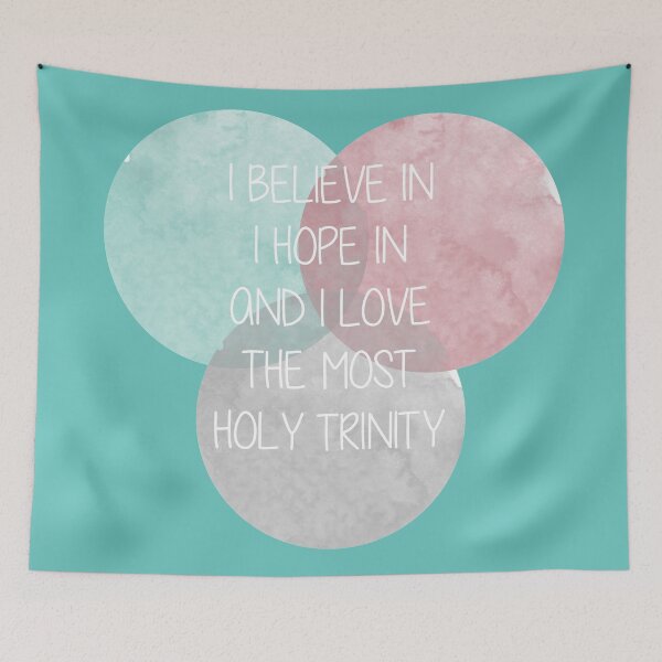 Item preview, Turquoise Trinity Sunday with triple Circles abstract - Trinity Sunday designed and sold by thewishdesigns.