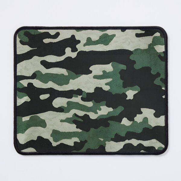 Item preview, Stealthy green and black camouflage pattern designed and sold by Pattern Heaven.