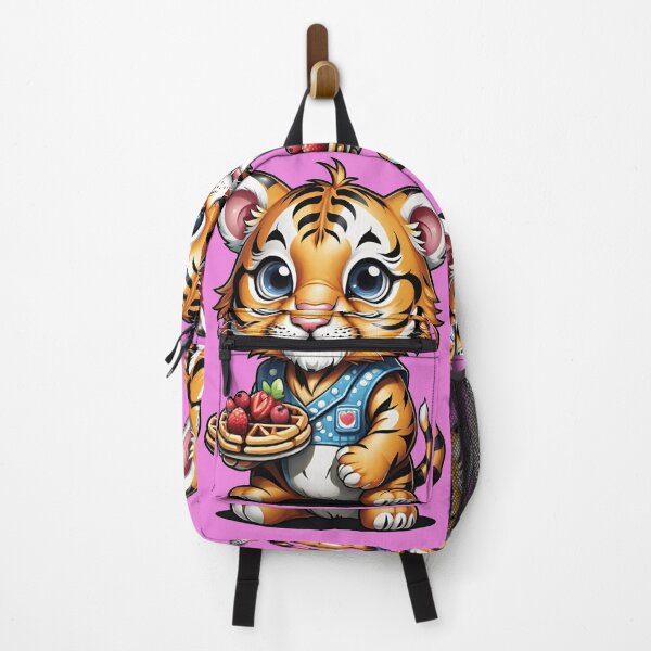 Item preview, baby tiger holding waffle  designed and sold by Chantel Fourie.
