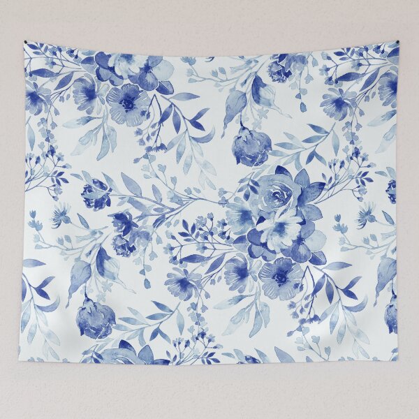 Item preview, Blue and White China Chintz  designed and sold by Perrin Le Feuvre.