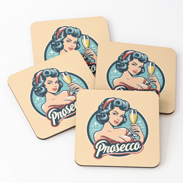 Item preview, Retro Beverage - Prosecco designed and sold by MugshotsAndMore.