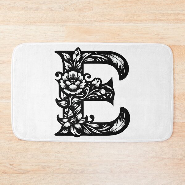 Item preview, Letter E in a decorative design designed and sold by stickysterscom.