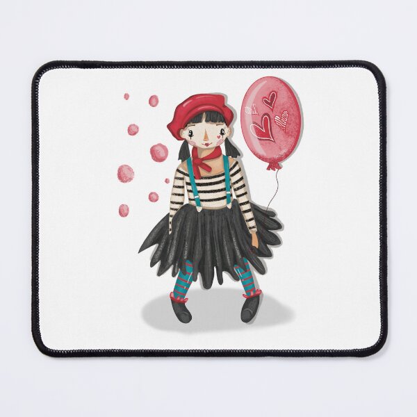 Item preview, Cute Character, Whimsical art, Mime Girl, French Mime, Clown designed and sold by SaSzArt.