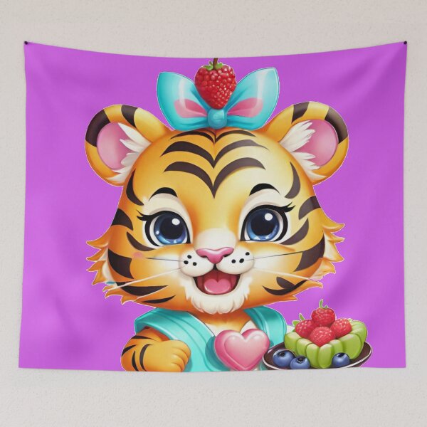 Item preview, baby Tiger holding Ice cream designed and sold by Chantel Fourie.