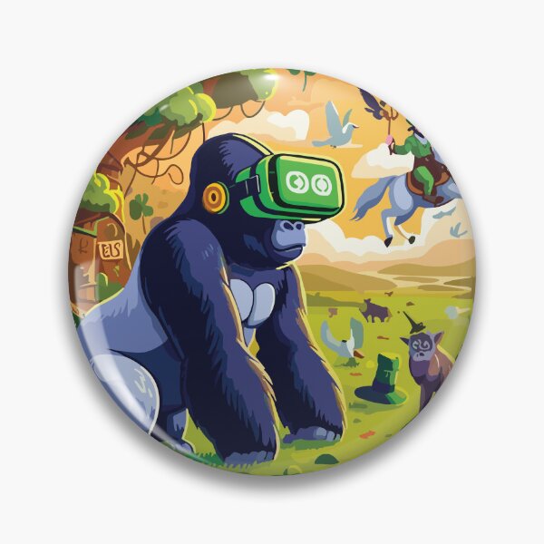 Item preview, Gorilla Monke Tag VR Gamer I'd Rather St Patrick's Day Gamer designed and sold by Wenterful.