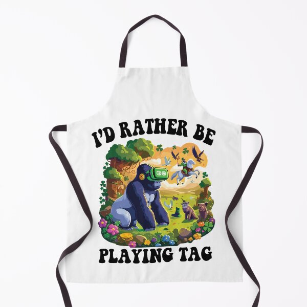 Item preview, Gorilla Monke Tag VR Gamer I'd Rather St Patrick's Day Gamer designed and sold by Wenterful.