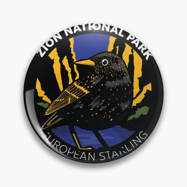 Item preview, Starling Zion National Park Badge designed and sold by SUPERHERON.