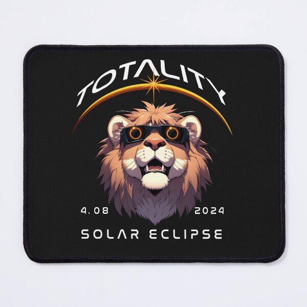 Item preview, Totality, a Lion looking at the Total Solar Eclipse, Funny, Wild Animal Viewing Party 2024. designed and sold by jeyel7.
