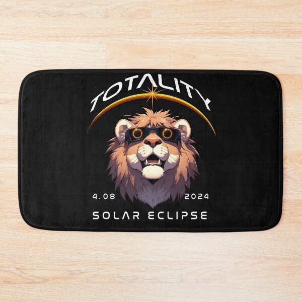 Item preview, Totality, a Lion looking at the Total Solar Eclipse, Funny, Wild Animal Viewing Party 2024. designed and sold by jeyel7.