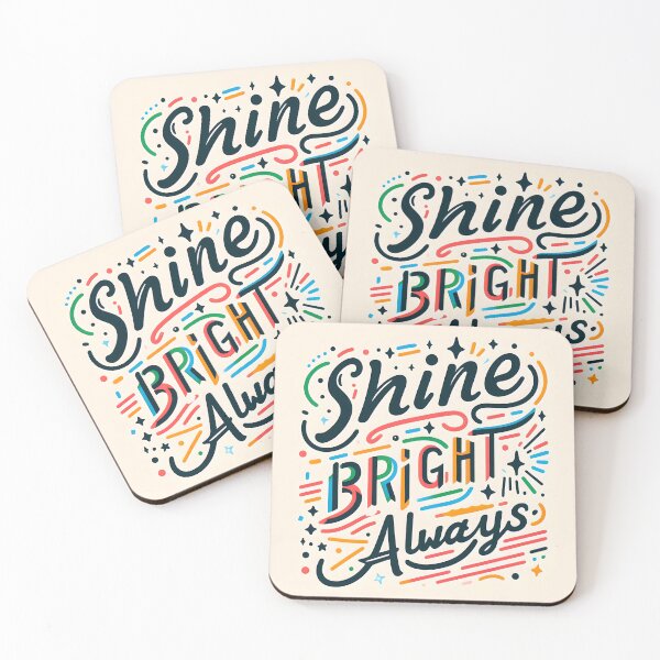 Item preview, Shine bright always, typography designed and sold by maxmaj.