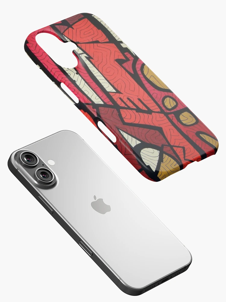 Aperçu 2 sur 4. Coque iPhone avec l'œuvre Métropolis - Rouges créée et vendue par Art Nuvò.