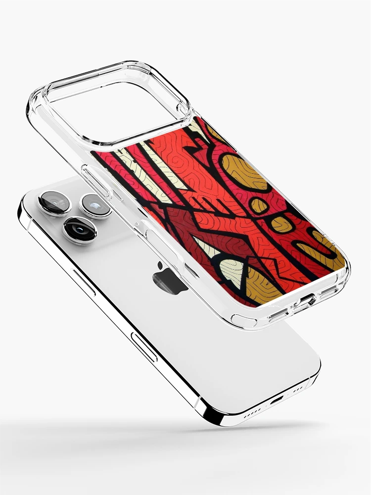 Aperçu 2 sur 5. Coque iPhone avec l'œuvre Métropolis - Rouges créée et vendue par Art Nuvò.