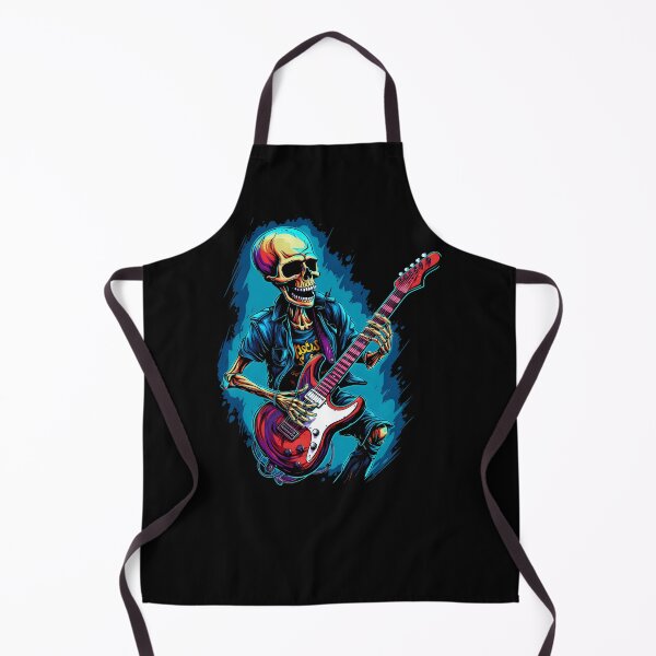Item preview, Skeleton guitarist rock music designed and sold by DerSenat.