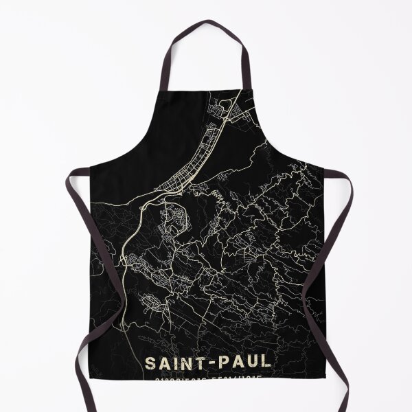 Item preview, Map of Saint-Paul Black and white designed and sold by Jerhus.