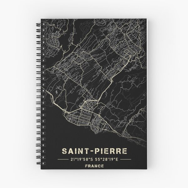 Item preview, Map of Saint-Pierre Black and white designed and sold by Jerhus.