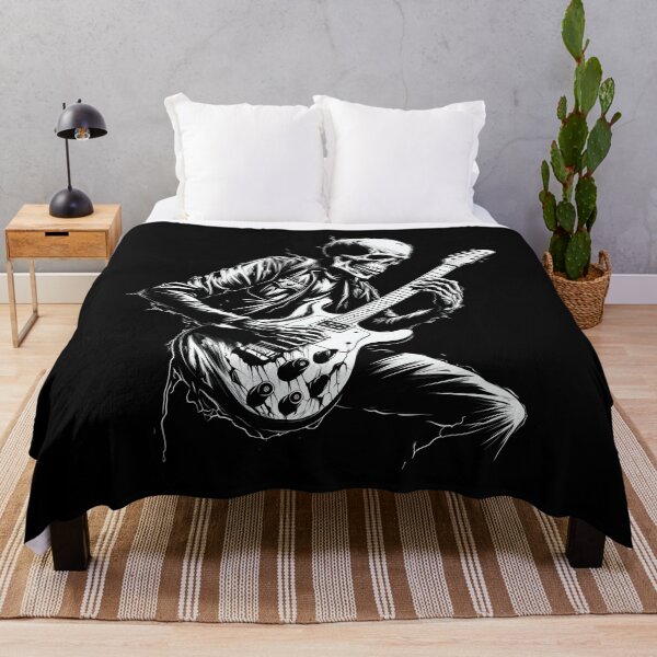 Item preview, Skeleton guitarist rock music designed and sold by DerSenat.