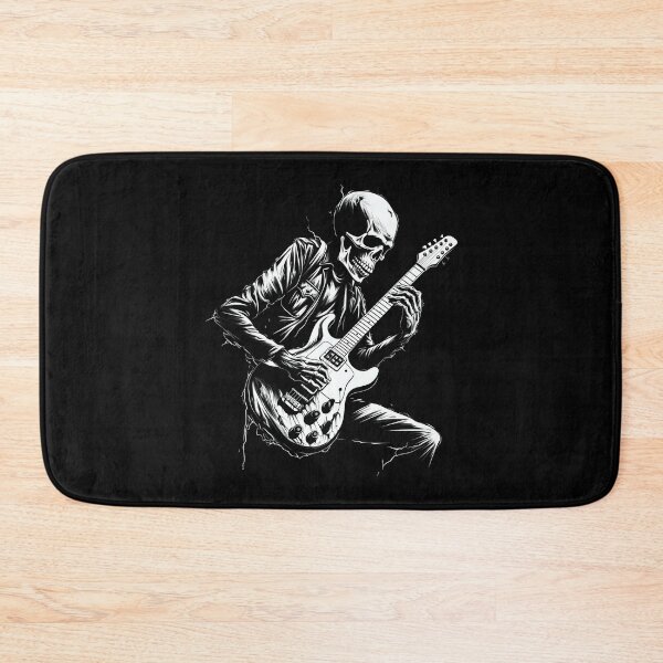 Item preview, Skeleton guitarist rock music designed and sold by DerSenat.