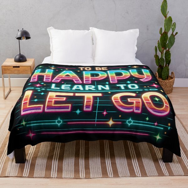 Item preview, To be happy learn to let go, typography, retro designed and sold by maxmaj.