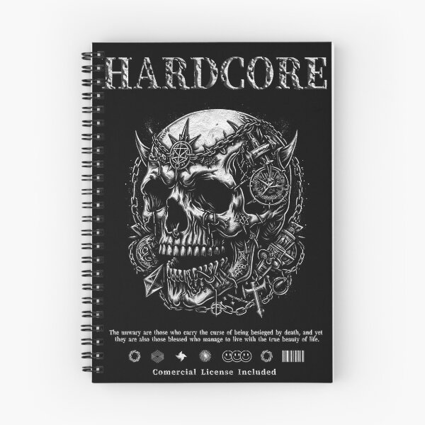 Item preview, Hardcore Skull | Skater Skull | Satanic Skull designed and sold by OrganicLights.