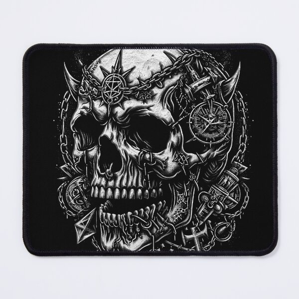 Item preview, Hardcore Skull | Skater Skull | Satanic Skull designed and sold by OrganicLights.
