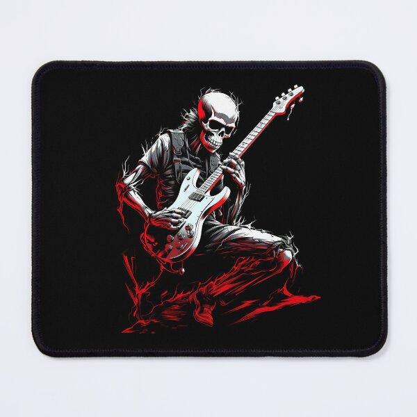 Item preview, Skeleton guitarist rock music designed and sold by DerSenat.