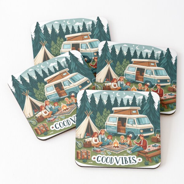 Item preview, Family camping with good vibes  designed and sold by Coollzone.