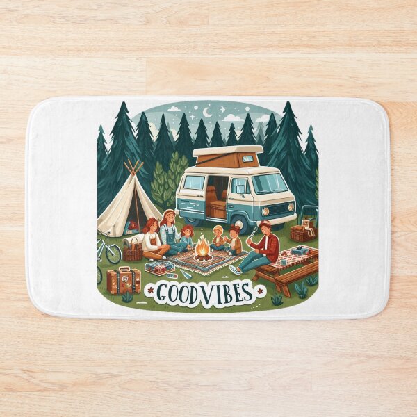 Item preview, Family camping with good vibes  designed and sold by Coollzone.