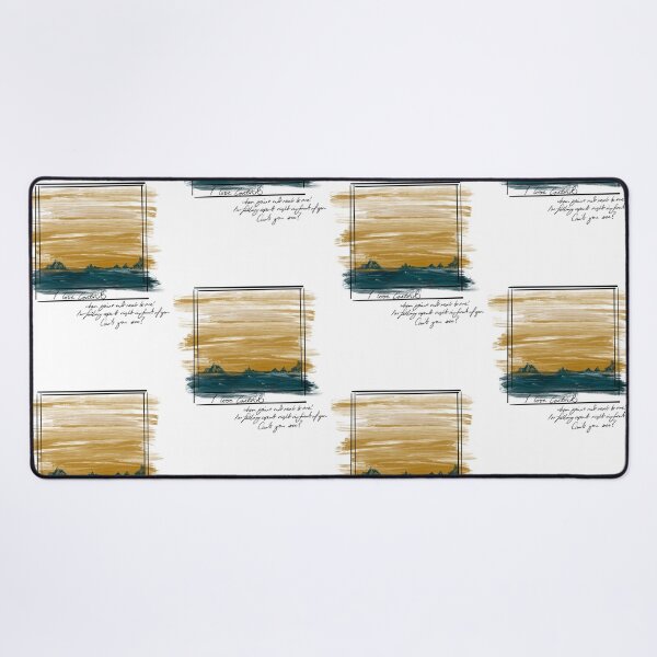 Item preview, Dark Landscape in  Frame with Lyrics designed and sold by dogustart.