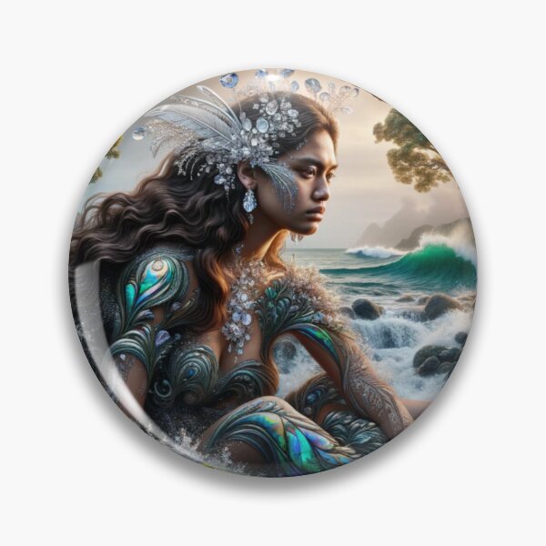 Artikelvorschau, Maori Wahine ruht in einem Paua entworfen und verkauft von Traci Coxhead.