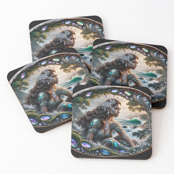 Item preview, Maori Wahine rests within a Paua  designed and sold by Traci Coxhead.