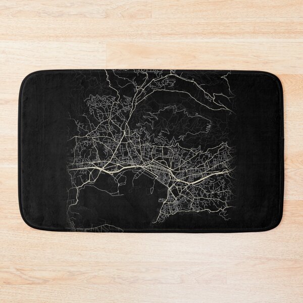Item preview, Toulon Map Black and White designed and sold by Jerhus.