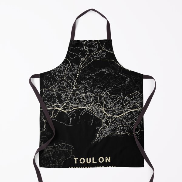 Item preview, Toulon Map Black and White designed and sold by Jerhus.