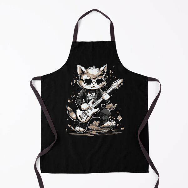 Item preview, Cat rock music guitarist designed and sold by DerSenat.