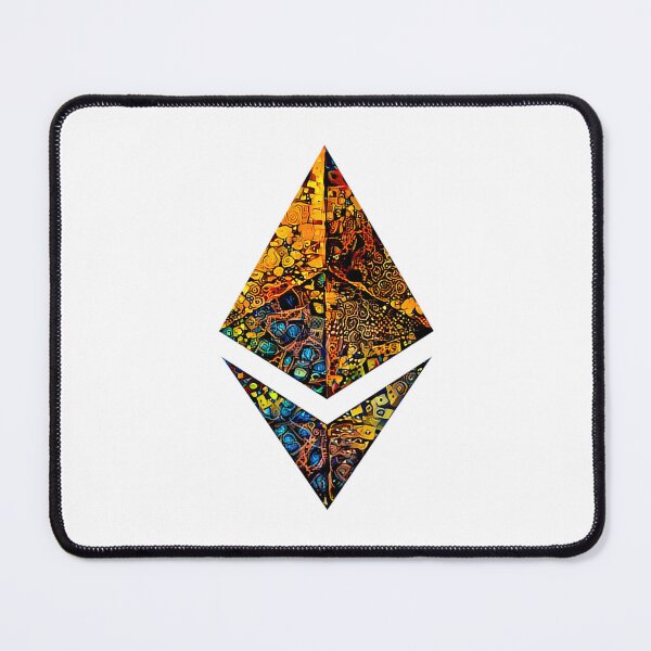 Item preview, "Gold leafed" ETH crypto, Ethereum logo.  designed and sold by PrintPit.