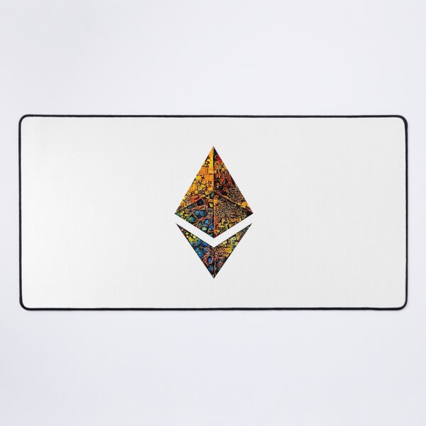 Item preview, "Gold leafed" ETH crypto, Ethereum logo.  designed and sold by PrintPit.