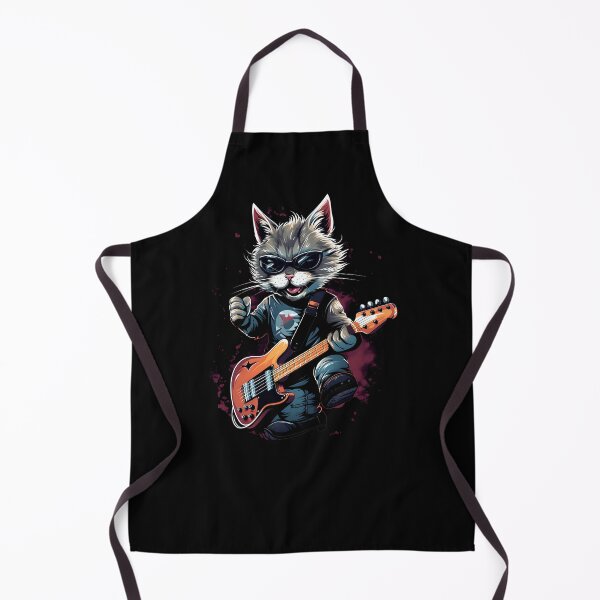 Item preview, Cat rock music guitarist designed and sold by DerSenat.