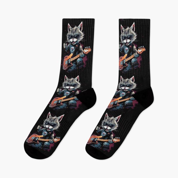 Item preview, Cat rock music guitarist designed and sold by DerSenat.