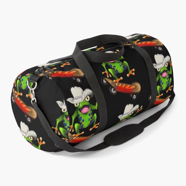 Item preview, Kawaii Froggy Green Skateboarding Cute Frog in cowboy hat Funny toad toads amphibian tadpole Green Red eyed tree frogs rain forest science fiction gift Lizard dragon zoology frog designed and sold by Artonmytee.