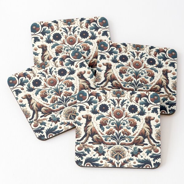 Item preview, The Irish Setter in floral design. designed and sold by Drew-Drew.