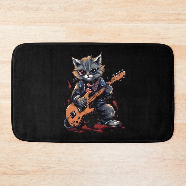 Item preview, Cat rock music guitarist designed and sold by DerSenat.