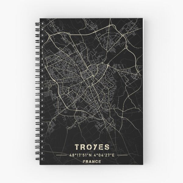 Item preview, Map of Troyes Black and white designed and sold by Jerhus.